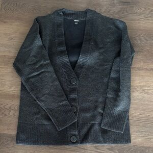 allbirds charcoal knit cardigan